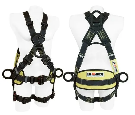 IN 8009-1M-ARC Arnés 4 Argollas para Arco Eléctrico y Soporte Lumbar INSAFE