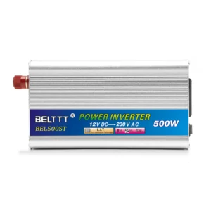 INVERSOR DE ENERGÍA SOLAR DC 12V A AC 230V CONVERTIDOR DE ONDA SINUSOIDAL MODIFICADA 500W BEL500ST