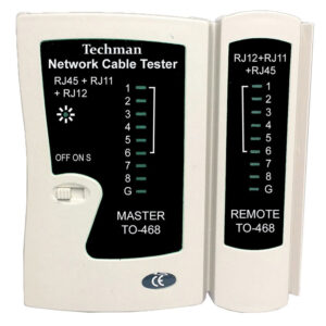 PROBADOR DE RED TECHMAN (RJ12+RJ11+RJ45) TO-468