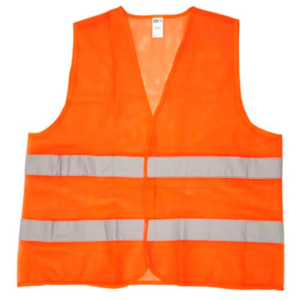 CHALECO REFLECTIVO SENCILLO TALLA L  NARANJA