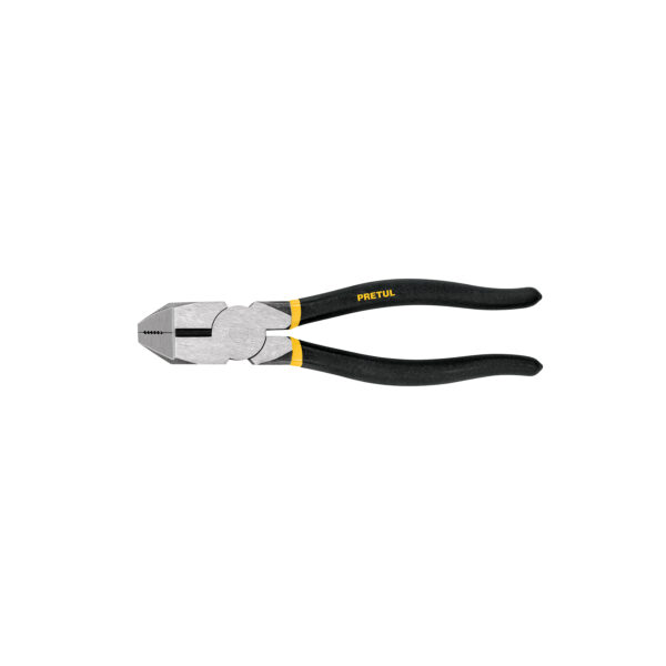 ALICATE DE ELECTRICISTA PESADO 9", MANGO EN PVC, PRETUL 219-P