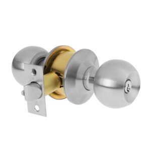 BAL-CM-EP POMO TIPO ESFERA, CROMO MATE, ENTRADA, HERMEX