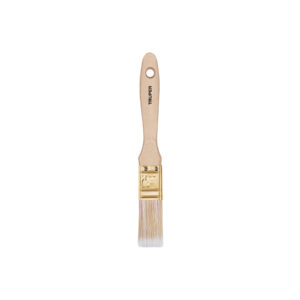 BRT-1S BROCHA CERDAS SINTÉTICAS,MANGO DE MADERA, CORTE RECTO, 1′» TRUPER