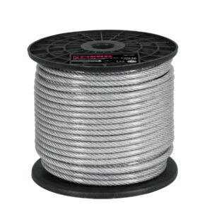 CAB-1/4RX GUAYA DE ACERO 1/4", RECUBIERTO PVC 75 M FIERO