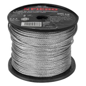 CAB-1/8R GUAYA DE ACERO 1/8", 75 M FIERO