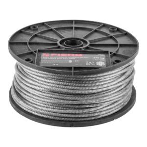 CAB-1/8RX GUAYA DE ACERO 1/8", RECUBIERTO PVC 75 M FIERO