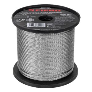 CAB-3/32F CABLE FLEXIBLE DE ACERO 3/32", 75 M FIERO