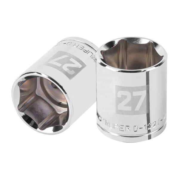 DADO DE 6 PUNTAS, CUADRO 1/2' DE 27 MM" TRUPER D-1227-M