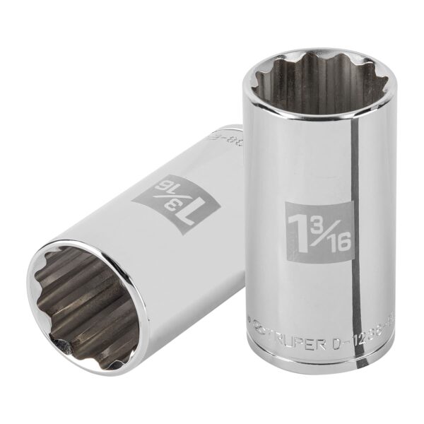 DADO LARGO DE 12 PUNTAS, CUADRO 1/2' DE 1-3/16'" TRUPER D-1238-EL