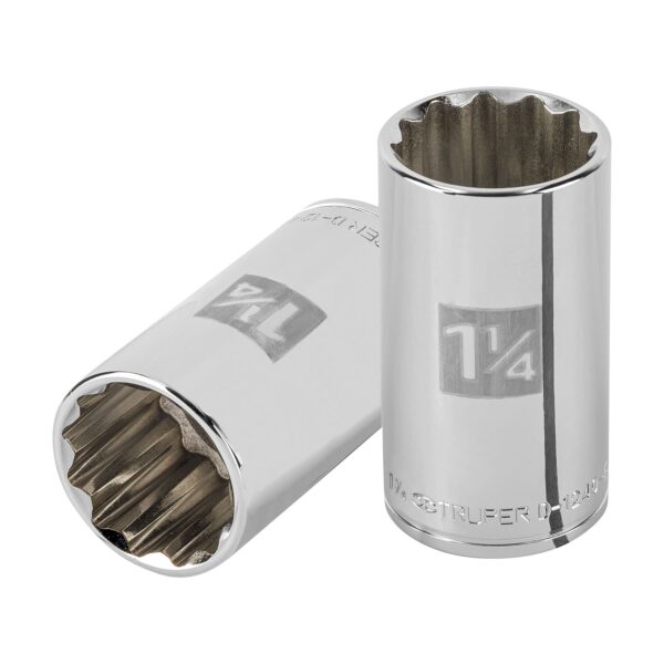 DADO LARGO DE 12 PUNTAS, CUADRO 1/2' DE 1-1/4'" TRUPER D-1240-EL