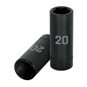 D-7320-ML DADO DE IMPACTO, LARGO, 6 PUNTAS, CUADRO 1/2′ DE 20MM» TRUPER