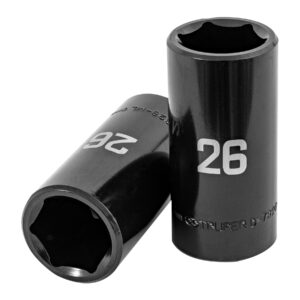 D-7326-ML DADO LARGO DE IMPACTO DE 26MM, 6 PUNTAS, CUADRO 1/2′» TRUPER
