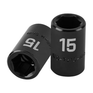 D-7415-M DADO DE IMPACTO, 6 PUNTAS, CUADRO 1/2′ DE 15MM» TRUPER