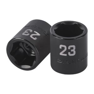 D-7423-M DADO DE IMPACTO DE 23MM, 6 PUNTAS, CUADRO 1/2′» TRUPER