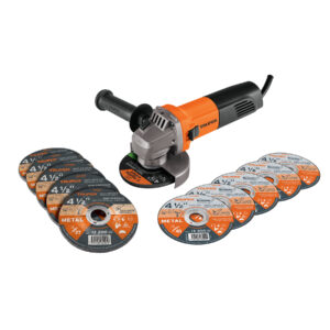 ESMA-4-1/2A9D ESMERILADORA 4-1/2′ 850W C/5 DISCOS DE CORTE Y 5 DESBASTE TRUPER