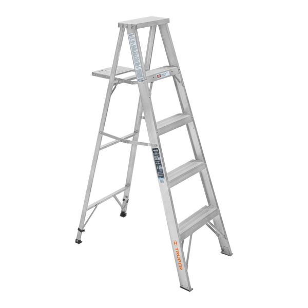 ESCALERA DE TIJERA, ALUMINIO, TIPO LLL, 4 ESCALONES" TRUPER ESTA-34