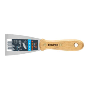 ET-2F ESPÁTULA FLEXIBLE, MANGO DE MADERA, 2′ TRUPER