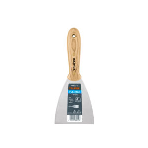 ET-3F ESPÁTULA FLEXIBLE, MANGO DE MADERA, 3′ TRUPER