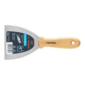 ET-4F ESPÁTULA FLEXIBLE, MANGO DE MADERA, 4′ TRUPER