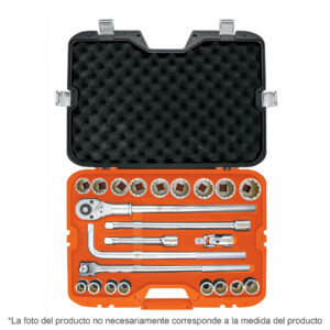 JD-3/4X24P JUEGO DE HERRAMIENTA PARA MECÁNICO, STD, 23 PIEZAS» TRUPER
