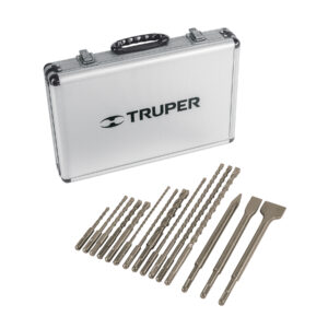 JSDS-15 JUEGO DE BROCAS Y CINCELES SDS PLUS, 15 PIEZAS» TRUPER