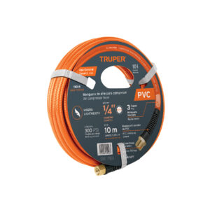 MAN-PI-10-1/4 MANGUERA DE PVC PARA COMPRESOR, 1/4″, 10 M TRUPER