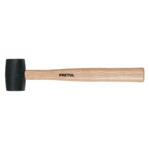 MH-8P MAZO DE GOMA, 8 OZ, PRETUL