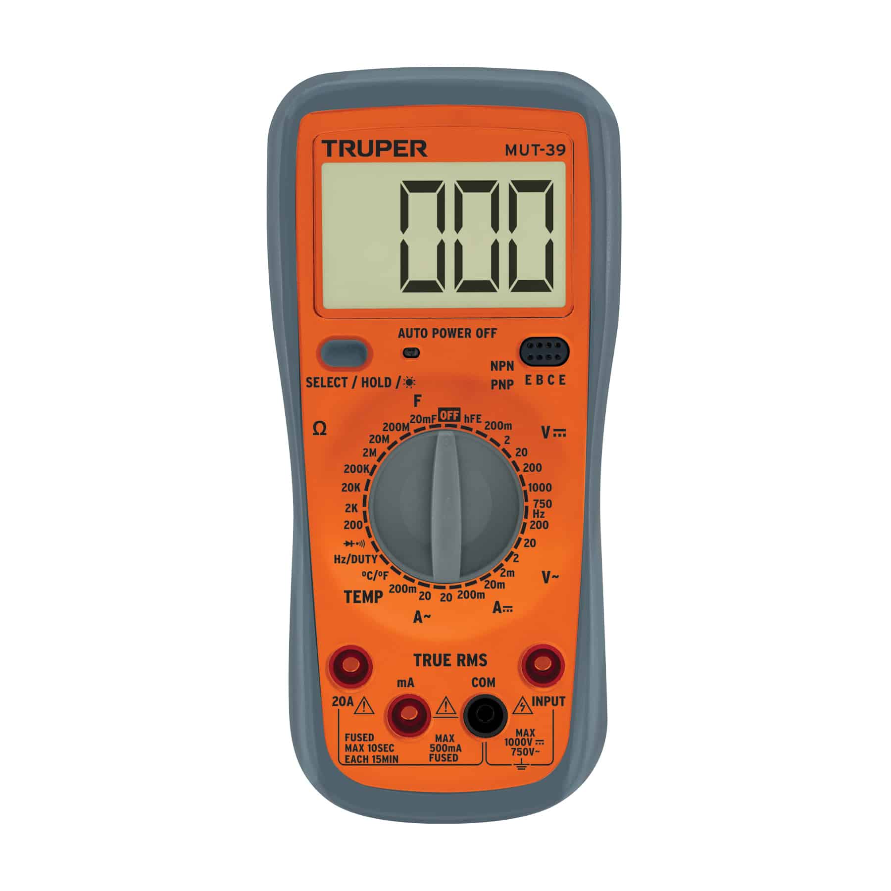MULTITESTER DIGITAL PROFESIONAL TRUPER MUT-39