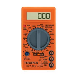 MUT-830 MULTITESTER DIGITAL ESCOLAR TRUPER
