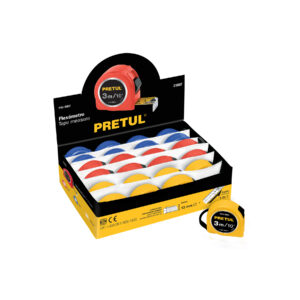 PRO-3MEC FLEXÓMETROS 3 M, CINTA 1/2″ EN DISPLAY BOX, 24 PZAS, PRETUL