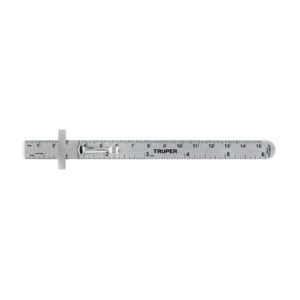 RGL-15B REGLA DE ACERO INOXIDABLE DE BOLSILLO, 15 CM» TRUPER