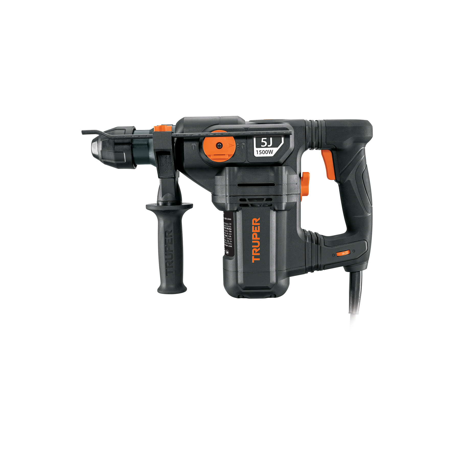 ROTOMARTILLO INDUSTRIAL SDS PLUS, 5 JOULES, 1500 W" TRUPER ROEL-50N2