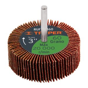 RUFLA-360 RUEDA FLAP DE 3″, GRANO 60 TRUPER