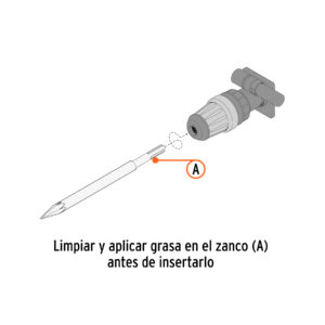 SDM-C4 CINCEL PARA ACANALADO SDS MAX 16′ TRUPER