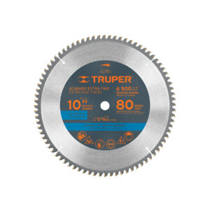 ST-1080A DISCO SIERRA P/ALUMINIO 10″, 80 DIENTES, CENTRO 5/8″ TRUPER