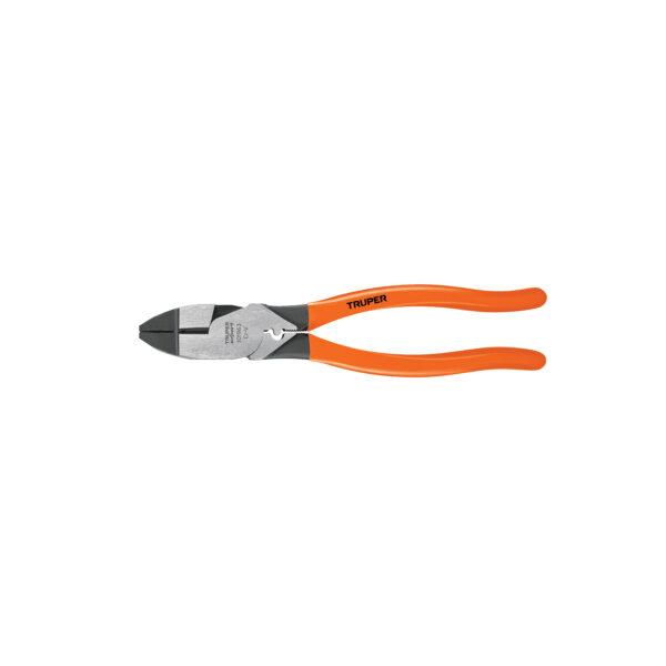 PINZA P/ELECTRICISTA 9' C/PONCHADORA DE TERMINALES, EXPERT" TRUPER T210-9X