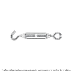 TEN-1/4A TENSOR ZINC, 1/4′, GANCHO-ARGOLLA FIERO