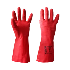 GUANTE ELASTOSAFE FISHERMAN ROJO Talla 8 MARCA STEELPRO
