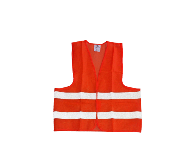 CHALECO REFLECTIVO MALLA COLOR NARANJA, 60 GRAMOS, SIN BOLSILLOS, CIERRE POR VELCRO