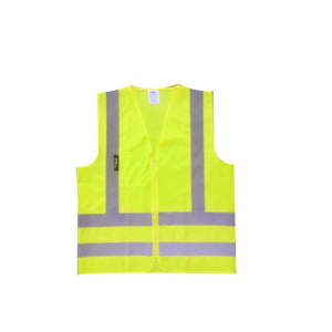 CHALECO REFLECTIVO MALLA COLOR VERDE, 150 GRAMOS, CON BOLSILLO FRONTAL Y CIERRE DE CREMALLERA PLÁSTICO, TALLA ÚNICA