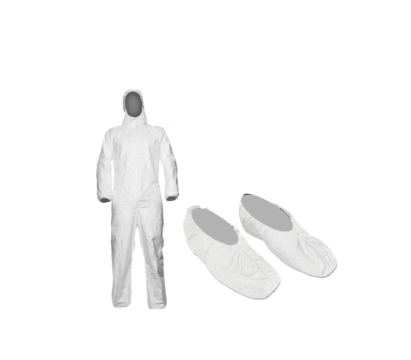 TRAJE MULTIUSOS DESECHABLE CON ZAPATOS (COMBO). TALLAS M, L, XL, XXL, XXXL