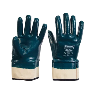 GUANTE NITRILO PUÑO SEGURIDAD NITRITOP T 9 STEELPRO