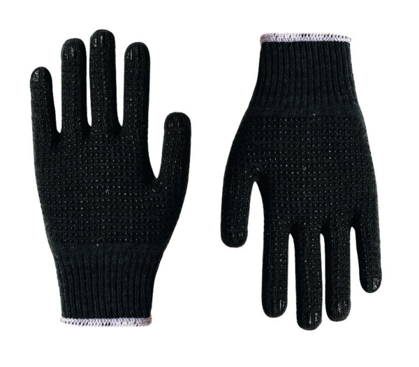 GUANTE DARK RAIN TEJIDO HILAZA CON PUNTOS PVC DOBLE CARA AZUL OSCURO BOUYAN TALLA 10