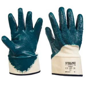 GUANTE NITRILSAFE RUGOSO PUÑO SEGURIDAD 3/4 MPCB-R T 10 MARCA STEELPRO