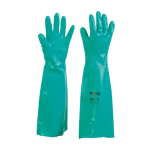 GUANTE NITRILSAFE VERDE 18″ 22Mil T 10 MARCA STEELPRO