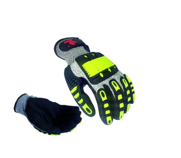 GUANTE MAX ANTI-IMPACTO, ANTICORTE NIVEL 5, PE CON RECUBRIMIENTO EN NITRILO, REFUERZO ENTRE PULGAR E ÍNDICE Y CIERRE MÁGICO BOUYAN TALLA 7,8,9,10,11