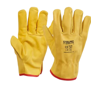 GUANTE VAQUETA SUPERVISOR AMARILLO MARCA STEELPRO