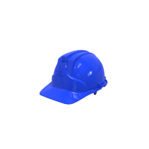 Casco Epi Minero de seguridad con portalámparas, fabricado en polietileno de alta densidad. Ideal para uso en zonas con poca iluminación. Color Azul Marca EPI Referencia CA-P-D22-B