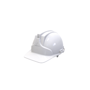 Casco Epi Minero de seguridad con portalámparas, fabricado en polietileno de alta densidad. Ideal para uso en zonas con poca iluminación. Color Blanco Marca EPI Referencia CA-P-D22-W