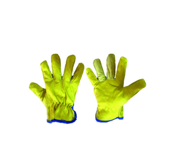 GUANTE CALF 2 GUANTE VAQUETA SENCILLO COLOR AMARILLO, PRODUCCIÓN NACIONAL BOUYAN TALLA L